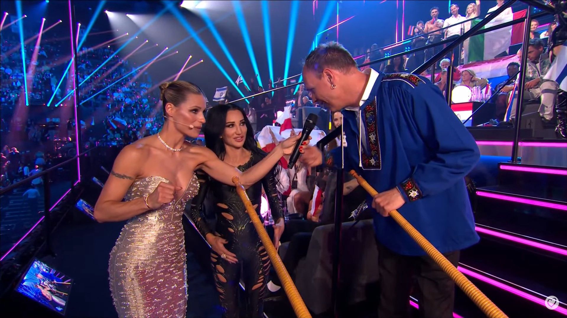Justyna Steczkowska grałą na rogu podczas Eurowizji 