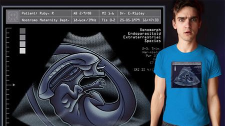 Koszulka z ultrasonografem kosmity! 1
