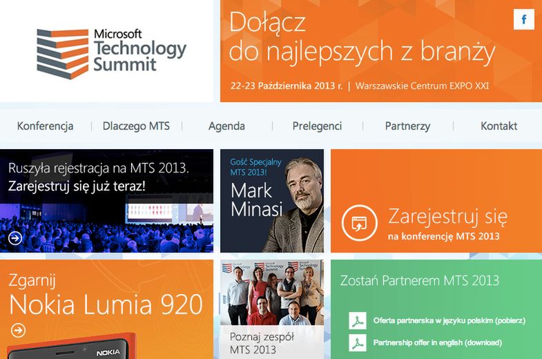 Komorkomania.pl patronem konferencji Microsoft Technology Summit 2013