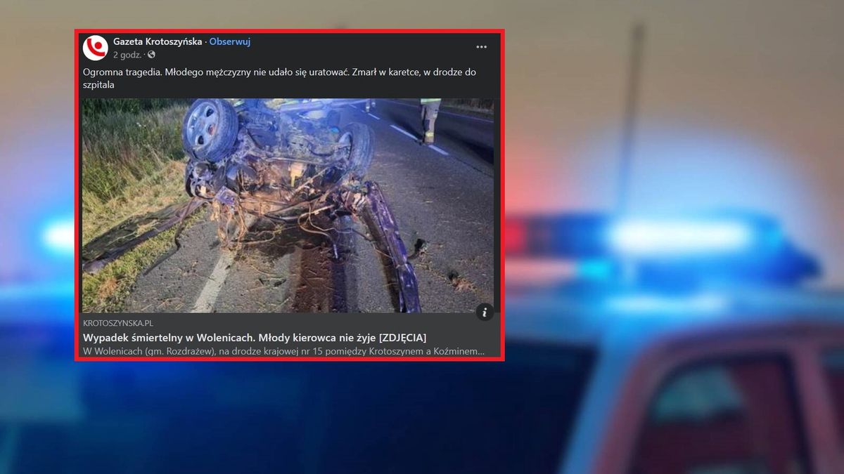 Wypadek w Wolenicach. Nie żyje młody kierowca