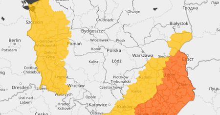 Burze na zachodzie, upały na wschodzie kraju. IMGW wydał ostrzeżenia
