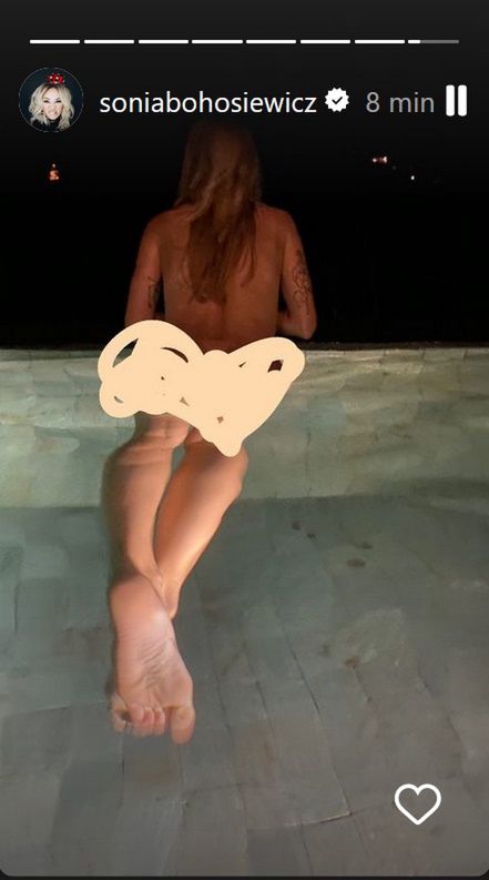 Sonia zaszalała w basenie