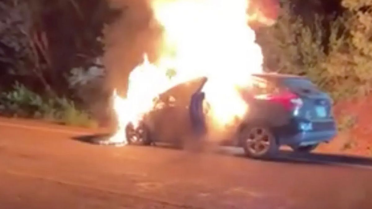 Rodzice nie byli w stanie sami wyciągnąć swoich dzieci z płonącego pojazdu