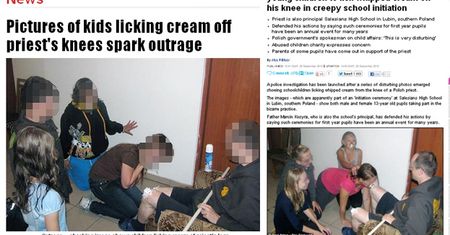 Brytyjskie gazety: "LIZANIE KSIĘDZA TO TRADYCJA w polskiej szkole"