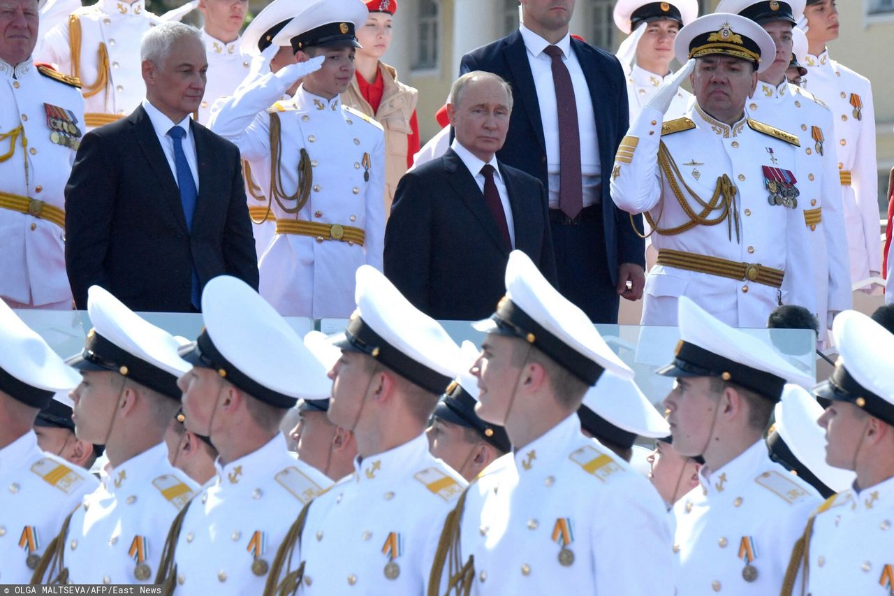 Putin at the Navy Day celebration