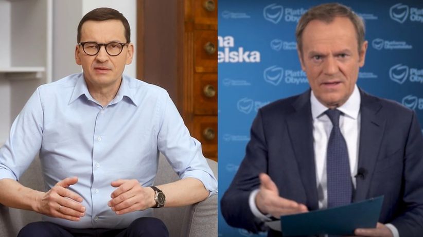 IBRiS dla "Super Expressu": Emeryci najbardziej ufają Tuskowi i Morawieckiemu.
fot. FB/Mateusz Morawiecki/Twitter/Donald Tusk/screen
