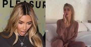 Kim Kardashian pokazała się w naturalnych włosach! Tak wygląda bez makijażu i doczepów (WIDEO)