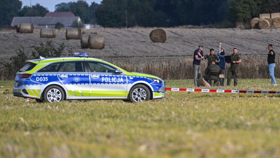 Wojska Obrony Terytorialnej w miejscu upadku rosyjskiego drona