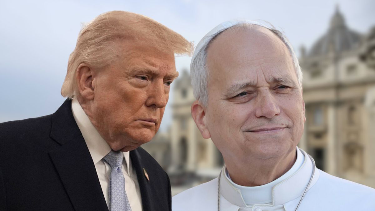 Donald Trump i Papież Leon XIV