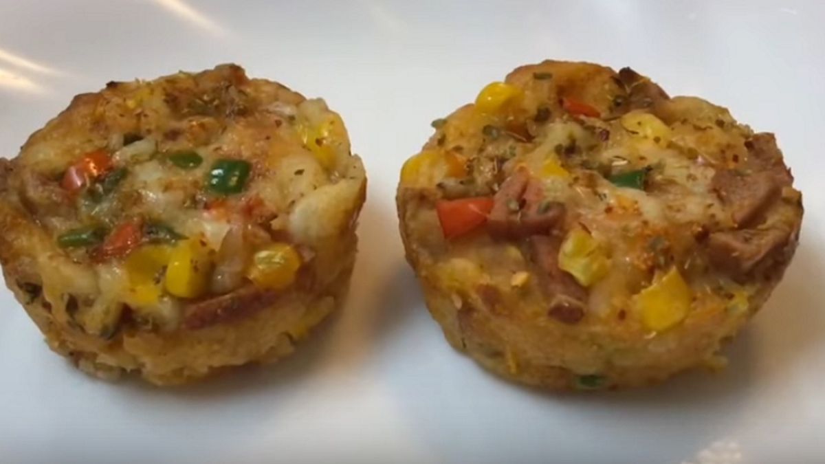 Muffinki a'la pizza to świetna przekąska.