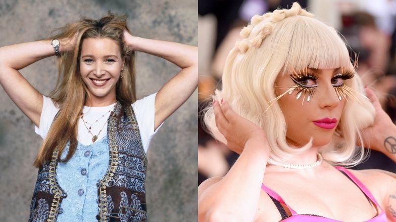 Lisa Kudrow jako Phoebe z "Przyjaciół"; Lady Gaga