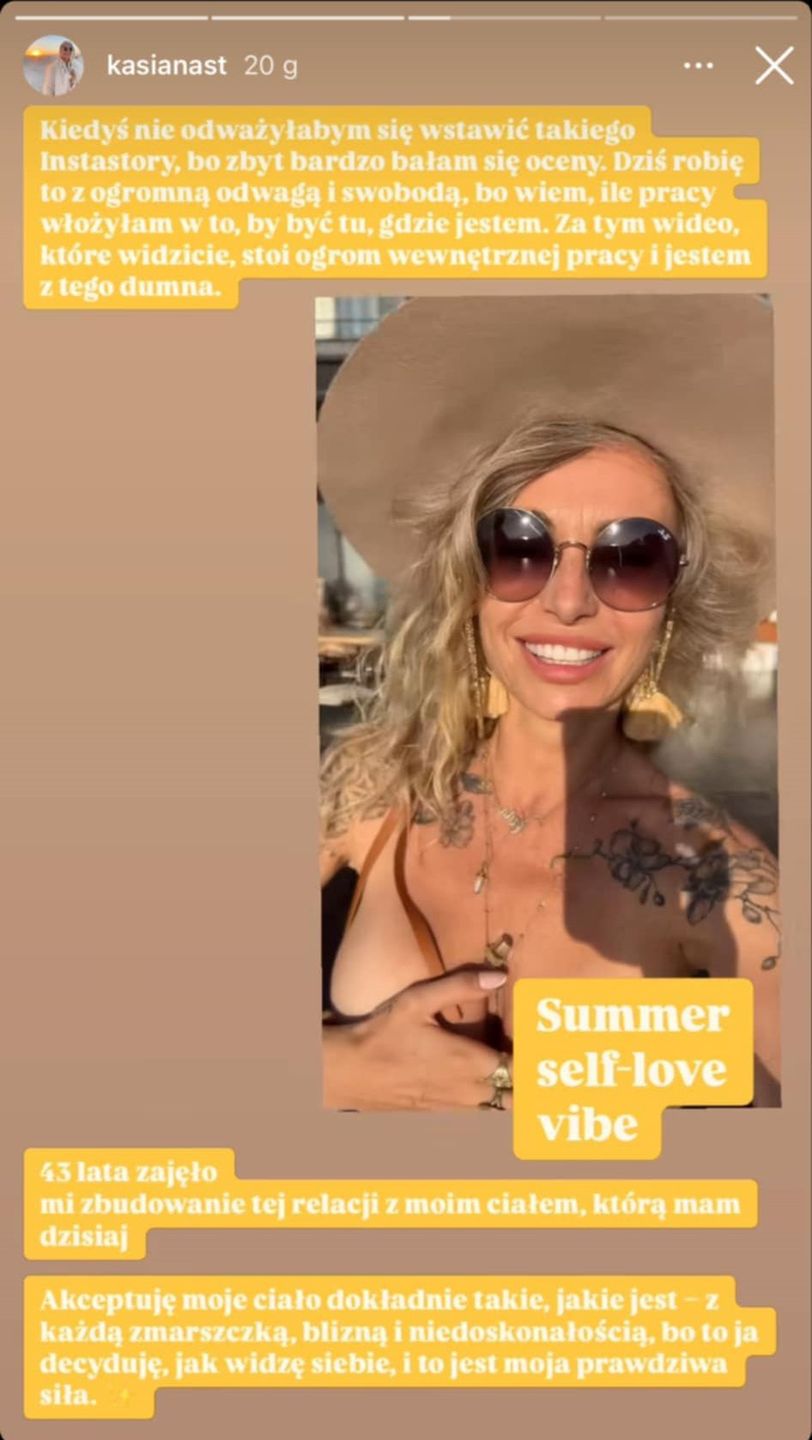 Katarzyna Nast pozuje topless.