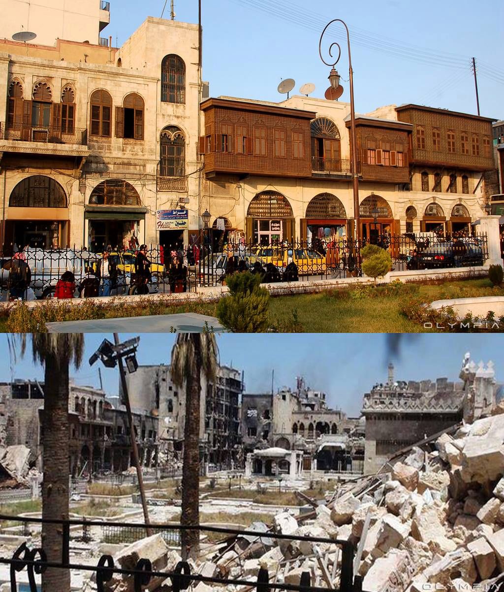 Syria przed i po wojnie - przerażające zdjęcia ukazujące zniszczenia i dramat mieszkańców 2