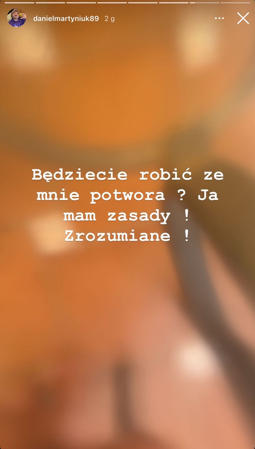 Daniel Martyniuk na Instagramie