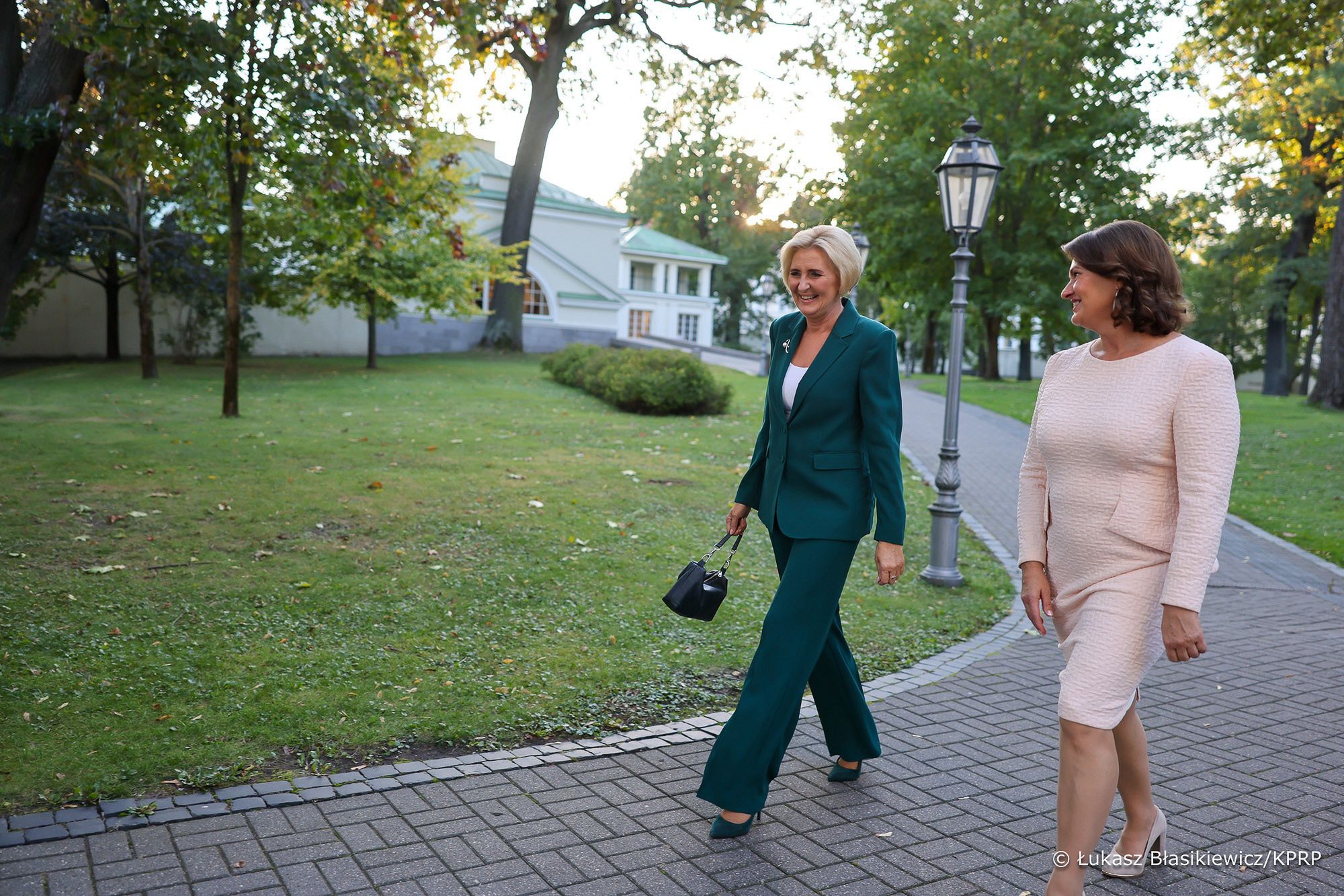 Agata Duda wzięła udział w uroczystości w szkole na Litwie