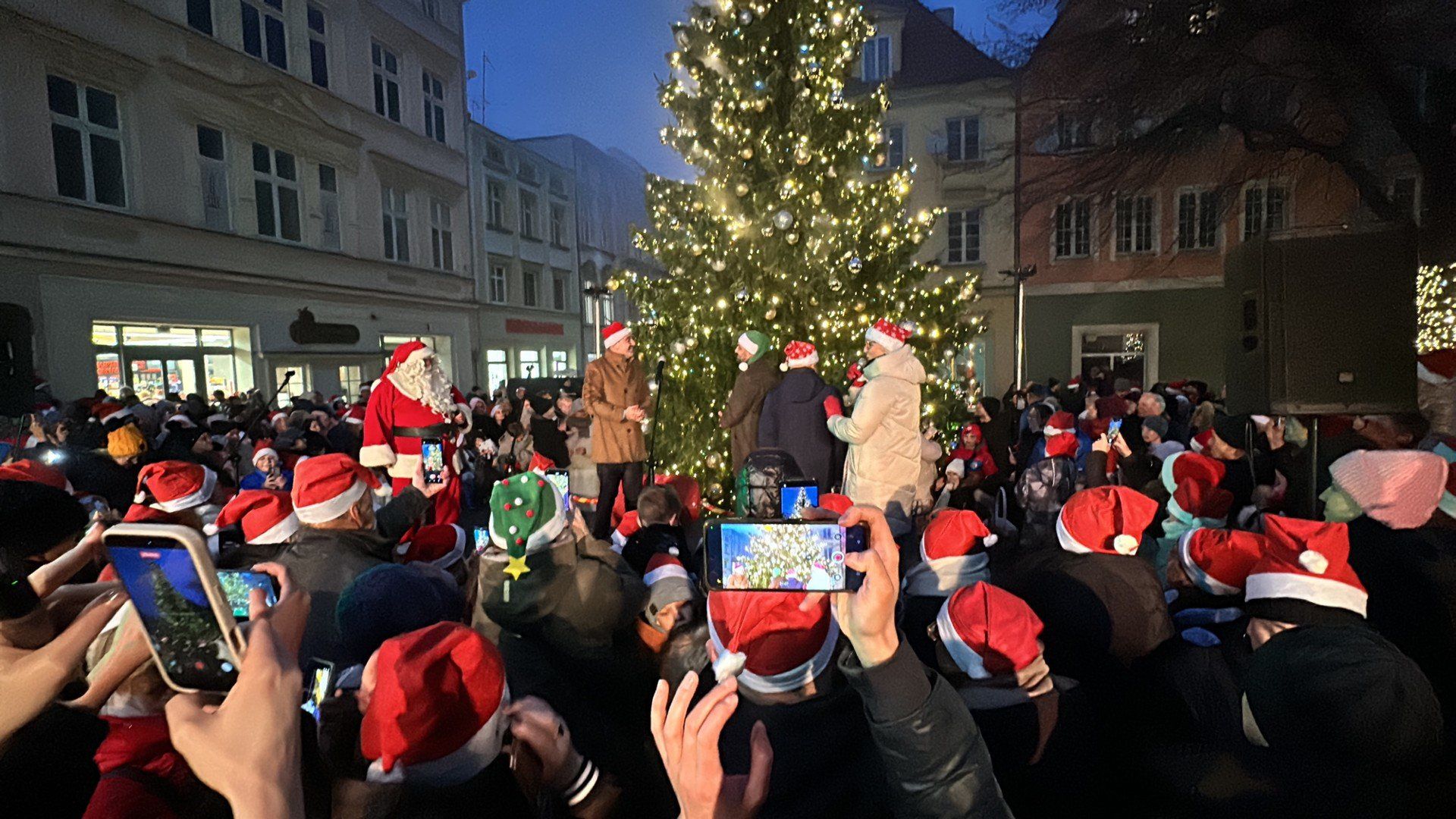 Światełka świąteczne w Zielonej Górze