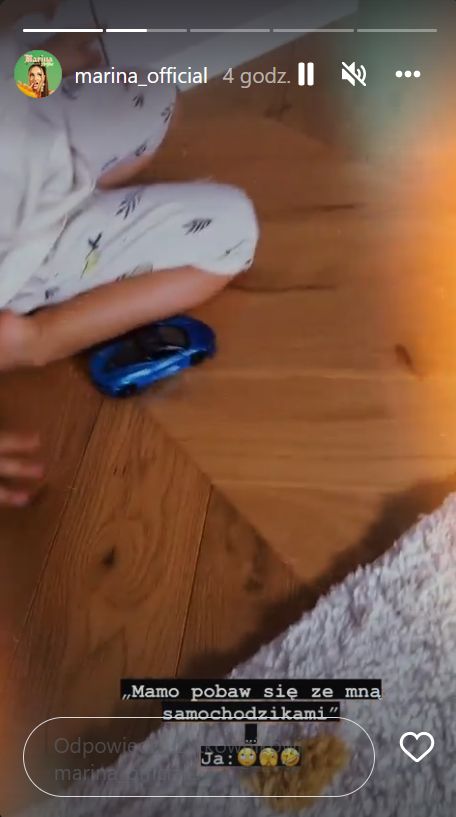 Screen z InstaStories Mariny