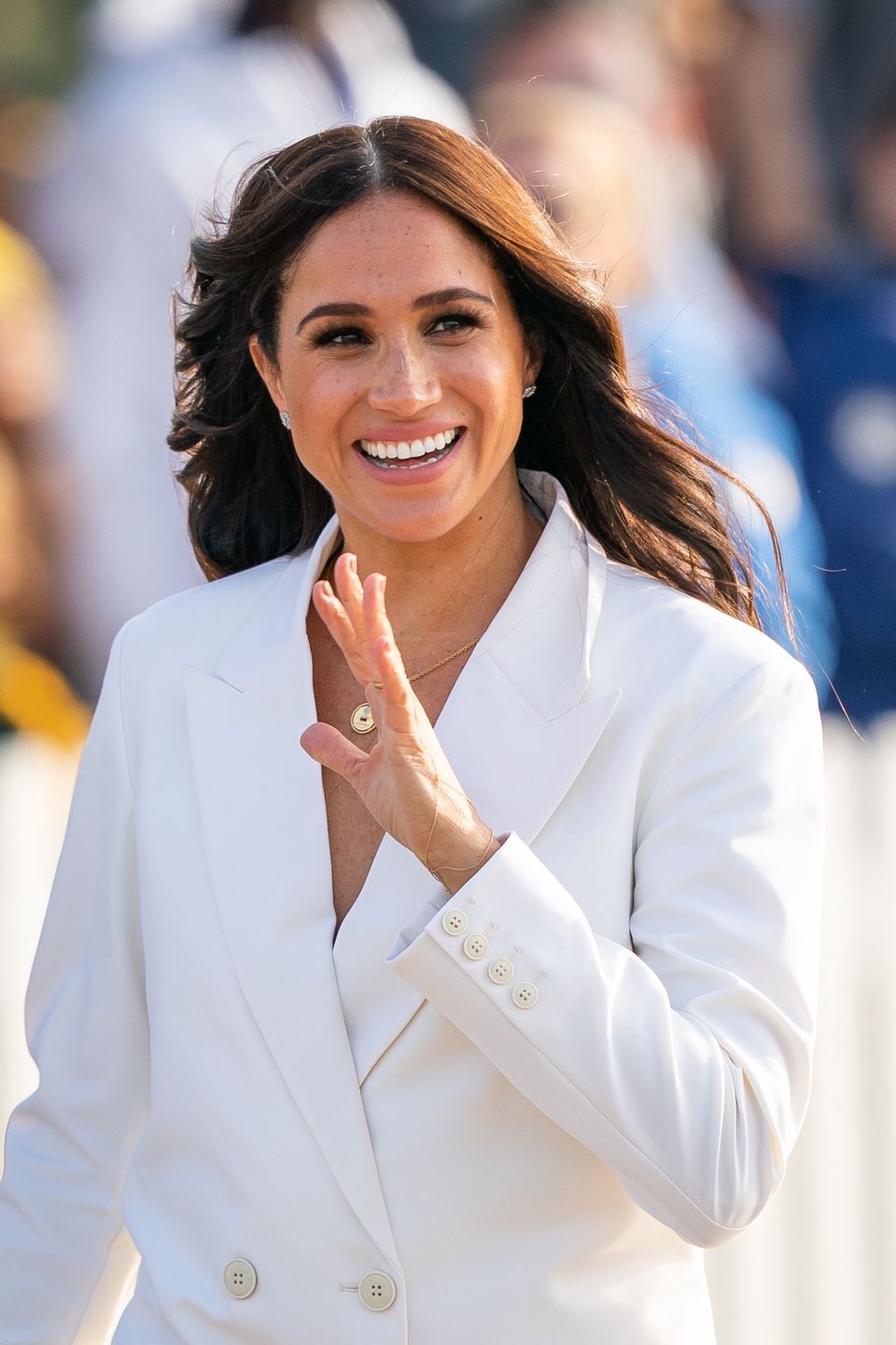 Invictus Games Reception - The HagueThe Duchess of Sussex attending a reception, hosted by the City of The Hague and the Dutch Ministry of Defence, celebrating the forthcoming Invictus Games, at Nations Home, Invictus Games Park (Zuiderpark), in The Hague. Picture date: Friday April 15, 2022. (Photo by Aaron Chown/PA Images via Getty Images)Aaron Chown - PA Images