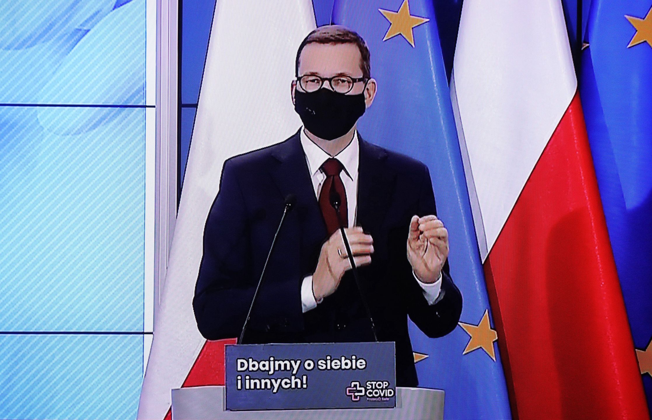 Mateusz Morawiecki na konferencji odniósł się do wprowadzenia narodowej kwarantanny