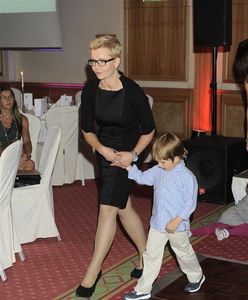 "Panorama": Joanna Racewicz z synkiem na bankiecie