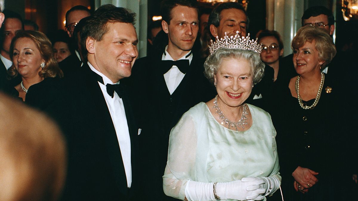 Polska 1996, tiara, Elżbieta II, Królowa Elżbieta II