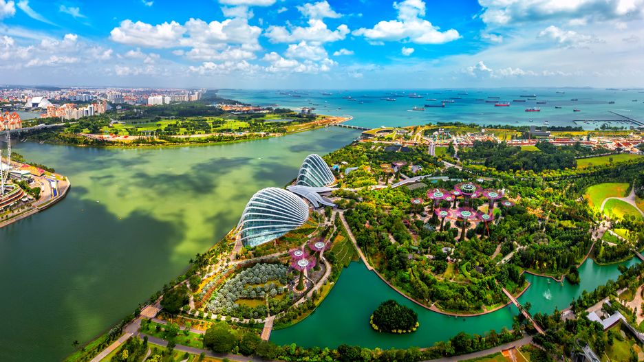 Singapur z lotu ptaka