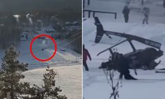 Katastrofa w Rosji. Śmigłowiec zahaczył o linię wyciągu narciarskiego
