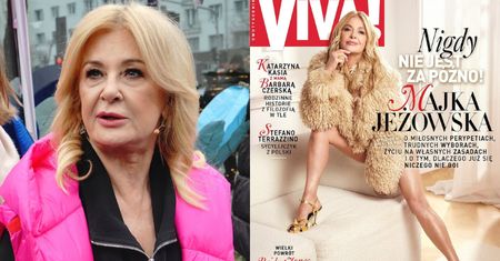 64-letnia Majka Jeżowska TŁUMACZY SIĘ z zarzutów o retusz na okładce magazynu. "Było go bardzo mało"