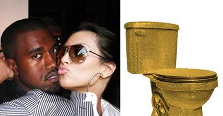 Kim i Kanye kupili ZŁOTE KIBLE!