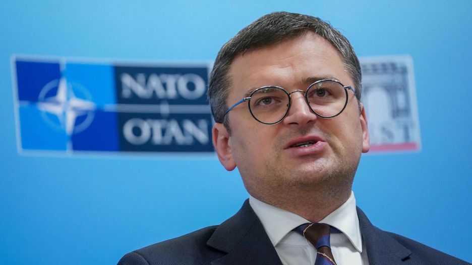 Temporary
Ukraine's Foreign minister Dmytro Kuleba addresses the press during a meeting of NATO Foreign Ministers on November 29, 2022 in Bucharest, Romania. - The meeting will focus on Russia?s war against Ukraine, implementation of NATO?s new Strategic Concept, including challenges from the People?s Republic of China, energy security, protection of critical infrastructure, and NATO?s efforts to build capacity and strengthen resilience in Bosnia and Herzegovina, Georgia, and Moldova. (Photo by Andrei PUNGOVSCHI / AFP)
ANDREI PUNGOVSCHI