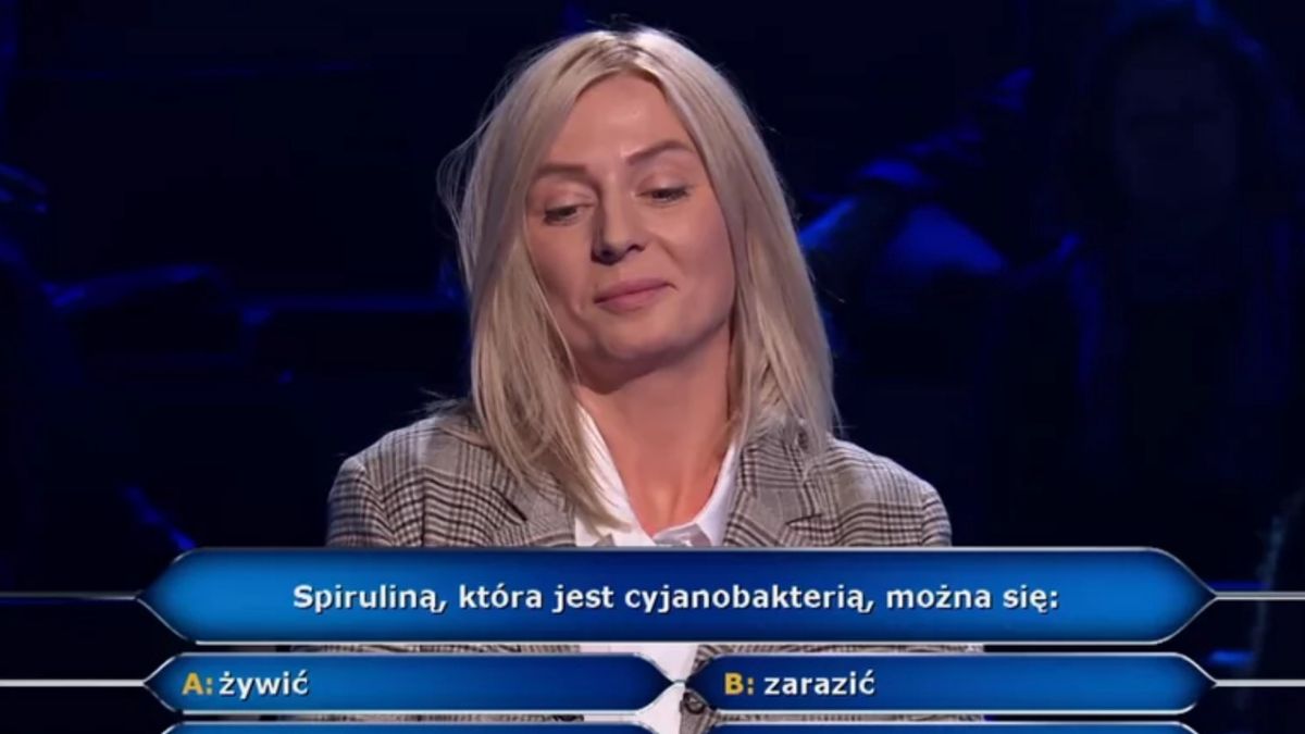 Nie znała odpowiedzi na pytanie o spirulinę 