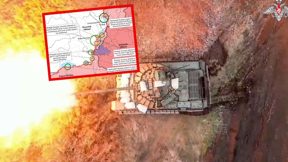 ISW: siły rosyjskie prawdopodobnie zintensyfikują trwające operacje ofensywne w nadchodzących tygodniach, żeby wykorzystać ukraińskie ograniczenia materiałowe przed przybyciem amerykańskiej pomocy