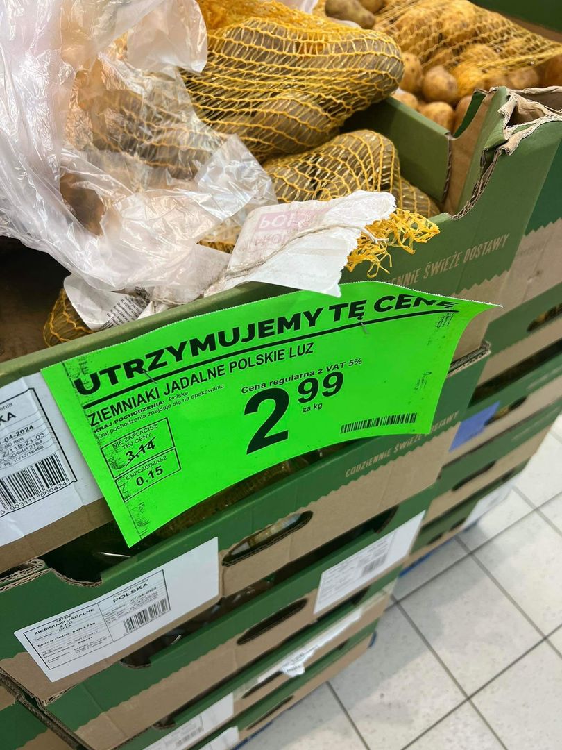 Cana za kilogram ziemniaków w Książenicach