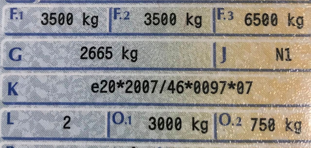 F.2 + O.1 = F.3. W dowodzie rejestracyjnym są wszystkie informacje dotyczące holowania tym pojazdem. Potrzebny jest jeszcze dowód przyczepy, by sprawdzić jej dmc.