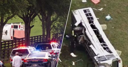 Dziesiątki rannych po wypadku autobusu na Florydzie