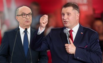 "Stać cię, komuchu". Ostre słowa Czarnka do marszałka Sejmu