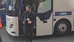 Nagrali Feio po wyjściu z autokaru. Trener Legii pokazał klasę