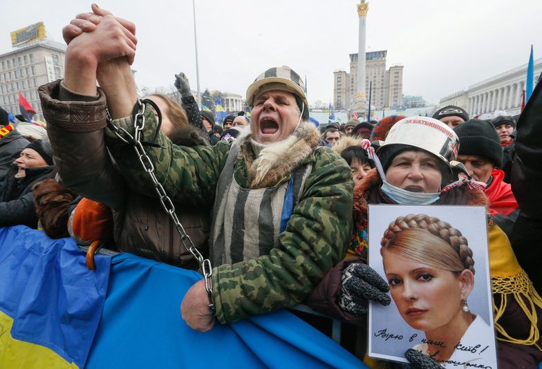 Protesty na Ukrainie. Tymoszenko apeluje do milicji: Złóżcie broń