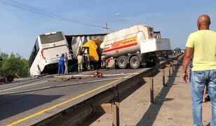 Wypadek w Rosji. Autobus z poborowymi stoczył się do rowu