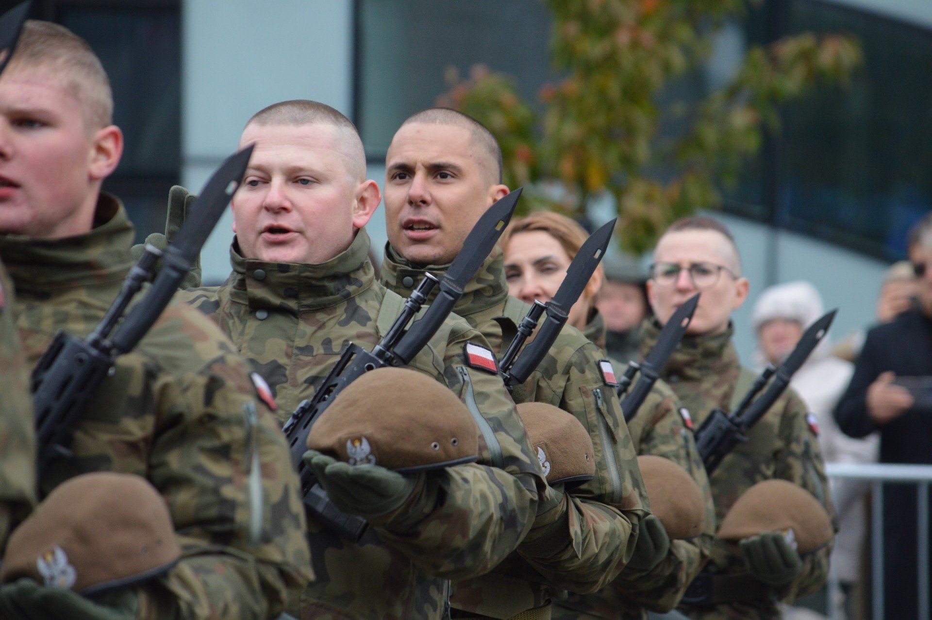 Przysięga wojskowa 9 Łódzkiej Brygady Obrony Terytorialnej w Kleszczowie