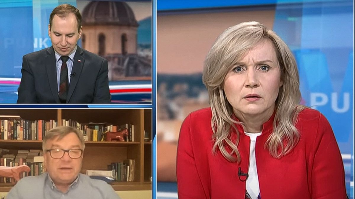 "W punkt" - z dołu po lewej poseł Artur Łęcki