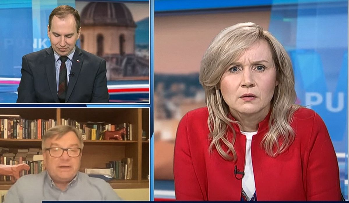 "W punkt" - z dołu po lewej poseł Artur Łęcki