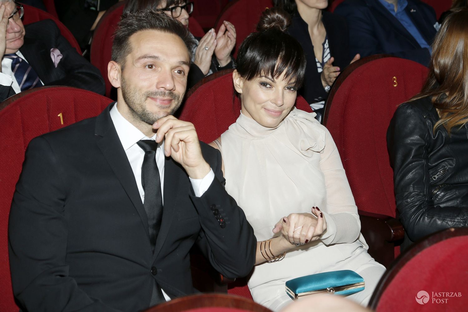 Katarzyna Glinka z partnerem Jarosławem w Teatrze Kwadrat