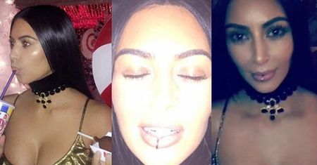 Kim Kardashian na imprezie świątecznej z przekłutymi… ustami? (FOTO)