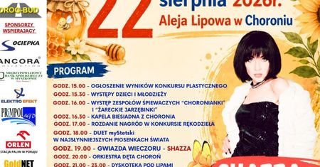 Chorońskie Prażuchy i XII Święto Miodu. Jubileuszowa edycja już 22 sierpnia