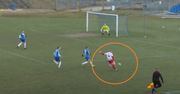 Piękny gol z polskiego stadionu. Tak strzelił w IV lidze!