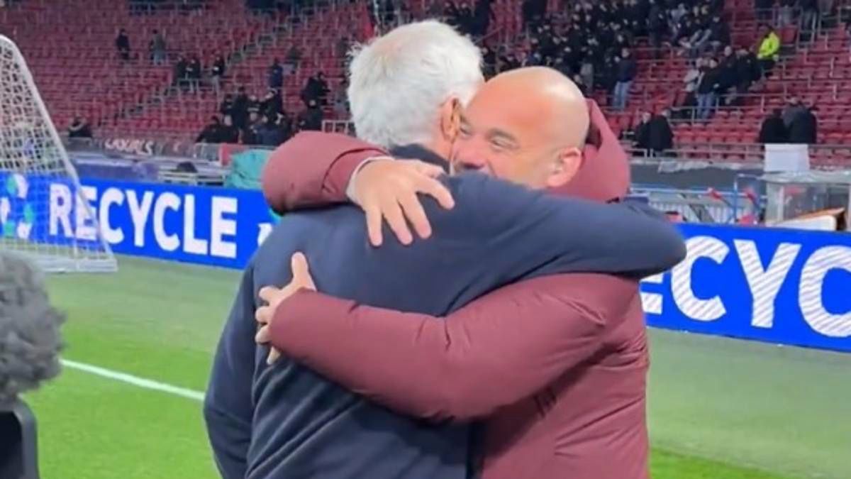 Twitter / Ziggo Sport Voetbal / Jose Mourinho i Wesley Sneijder