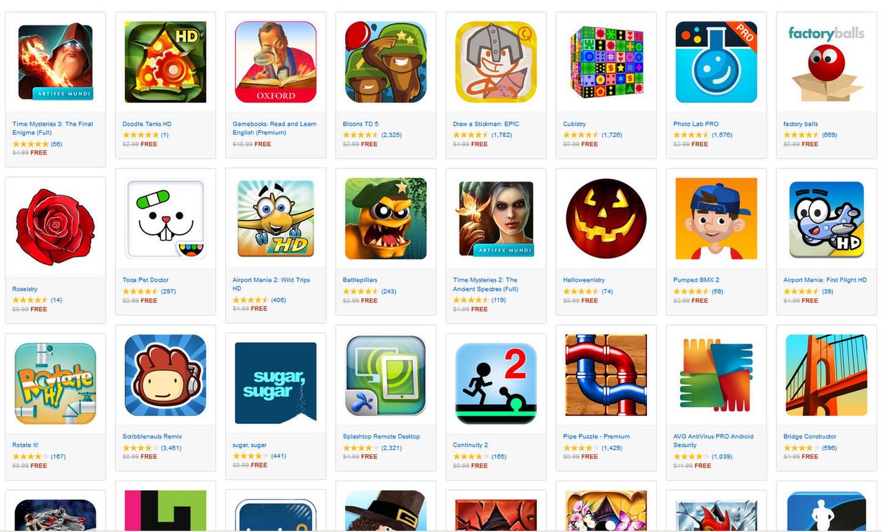 Amazon jednak jeszcze rozdaje komercyjne aplikacje, tym razem sporo gier