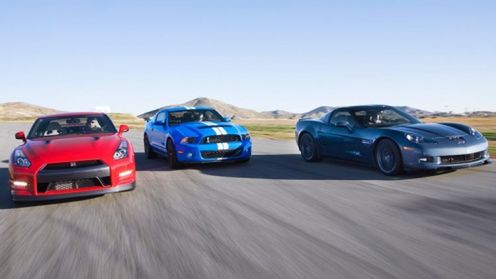 Nissan GT-R vs Mustang Shelby GT500 vs Corvette Z06