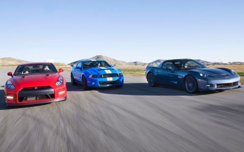 Daleki Wschód kontra Zachód | Nissan GT-R vs Shelby GT500 vs Corvette Z06 [wideo]